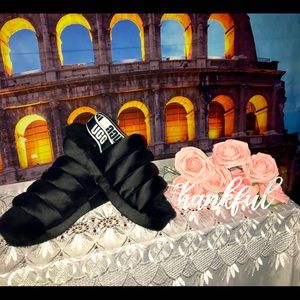 UGG Fur-Lined Slingback Sandals (size 7)